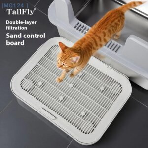 Double Layer Filter Pad Cat Litter Catcher With Filter Function Non Slip Large Size Double Layer Senior Filter Pad Pet Supplies