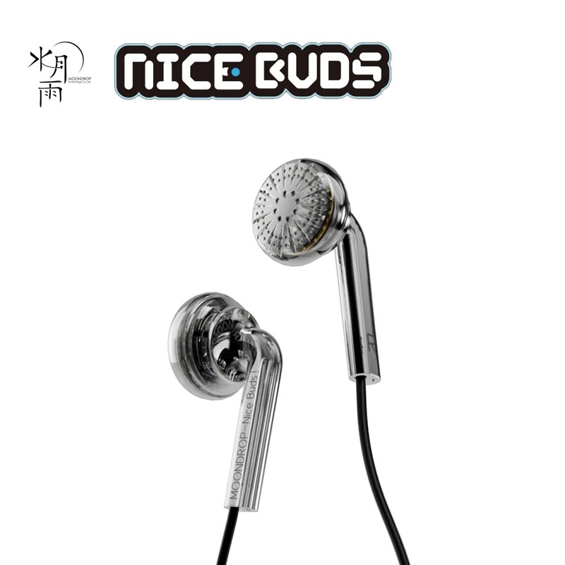 MOONDROP NICE BUDS Flat-headed Earbuds 15.4 Dynamic Driver Wired earphones