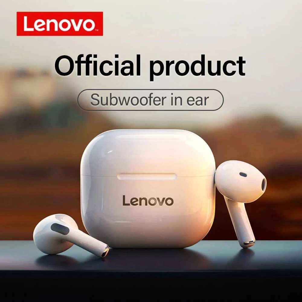 Lenovo LP40 TWS belaidės ausinės: kokybiškas garsas, patogus valdymas