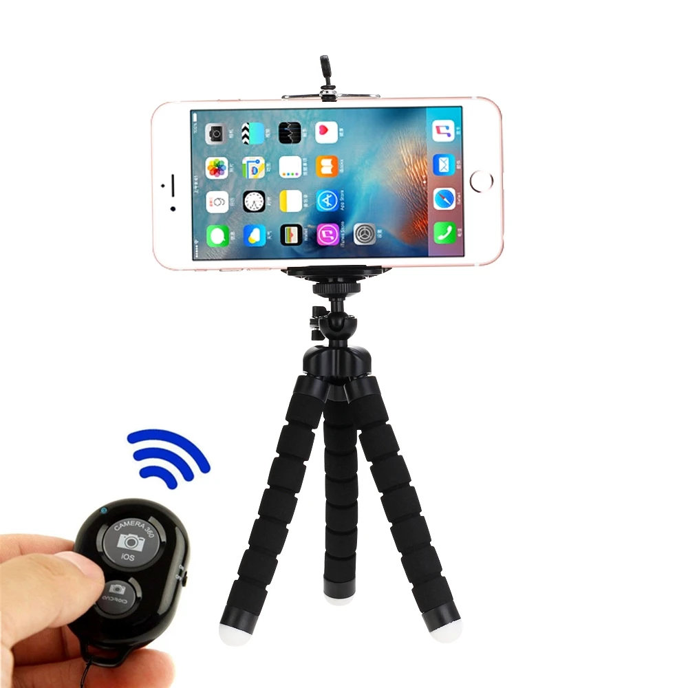 Mini trikojis stovas telefonui ir kamerai (Octopus Tripod) - Image 3