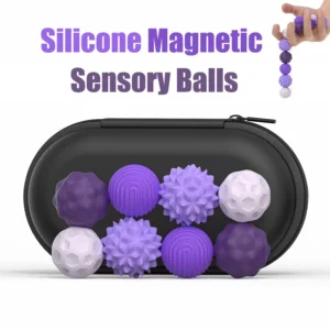 Magnetiniai silikoniniai sensoriniai kamuoliukai antistresui