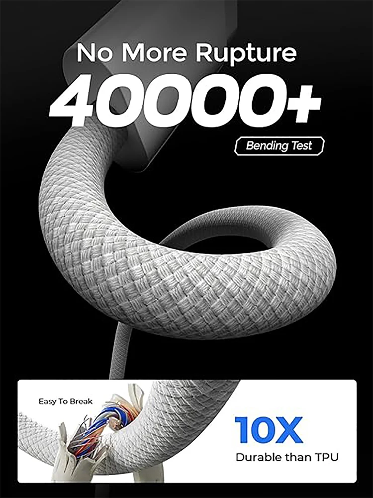 USB-C laidas iPhone 15, Huawei, Xiaomi, Samsung — PD 60W greitas įkrovimas - Image 4