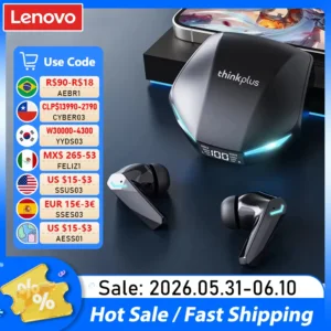 Belaidės ausinės Lenovo XT53 su Bluetooth 5.4 ir LED ekranu
