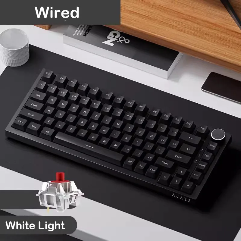 AJAZZ AK820 Pro Tri-Mode mechaninė klaviatūra su RGB apšvietimu - Image 3