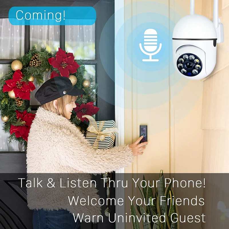 Universalus 1080P WiFi namų kamera su 360° stebėjimu - Image 3