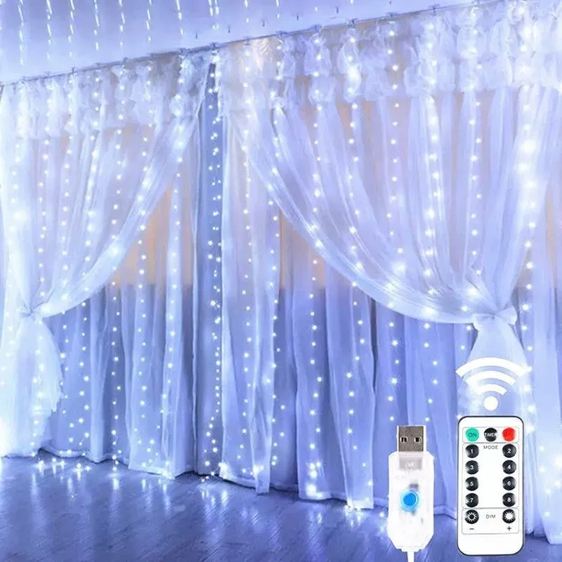 Kalėdinės LED girliandos USB su pulteliu - Image 3
