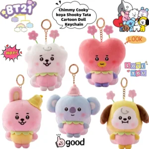 BT21 Chimmy Cooky Koya Shooky Tata Raktų pakabukai