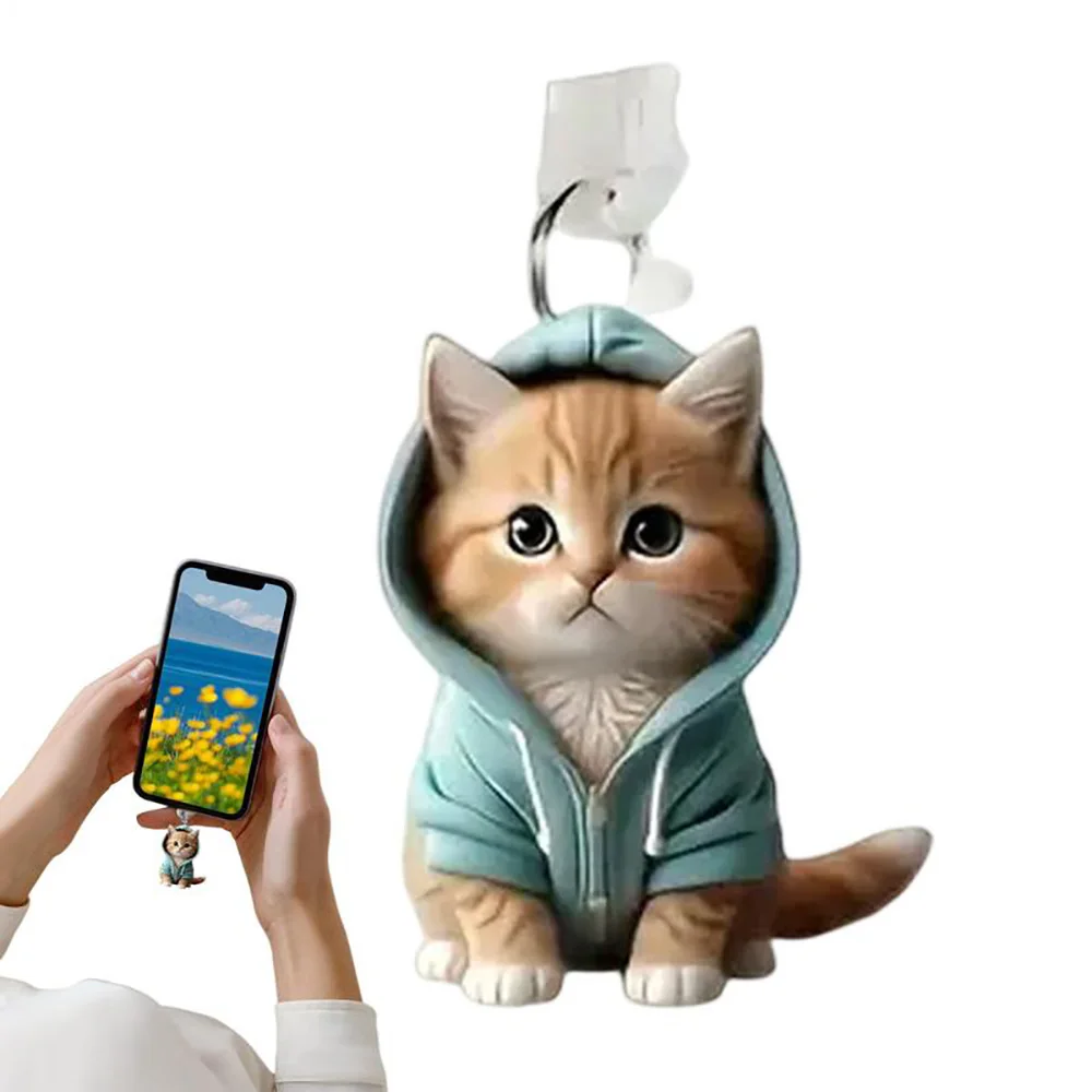 3D katinuko dulkių kamštis telefonui su pakabuku - Image 2