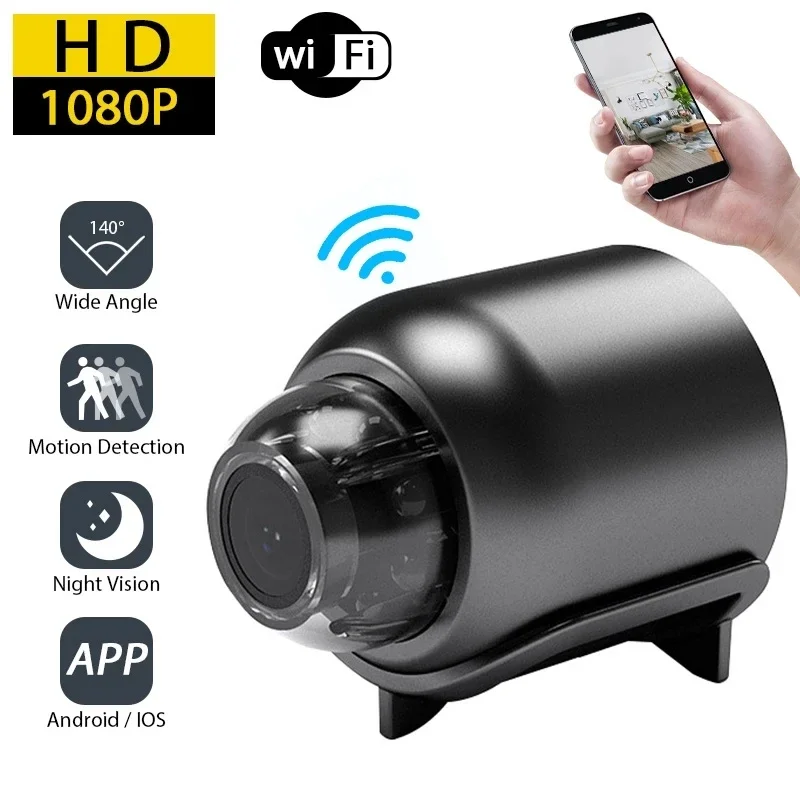 X5 HD mini kamera su WiFi – stebėkite kas svarbu bet kur
