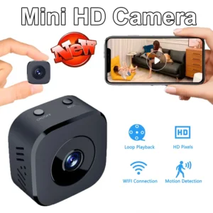 HD Mini Wi-Fi Stebėjimo Kamera su Spalvotu Naktiniu Matymu