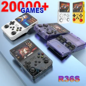 R36S retro žaidimų konsolė su ARKOS operacine sistema