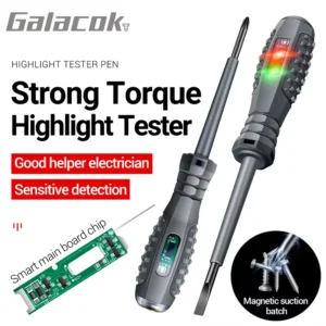 Daugiafunkcinis elektrikų testavimo atsuktuvas AC 70-600V