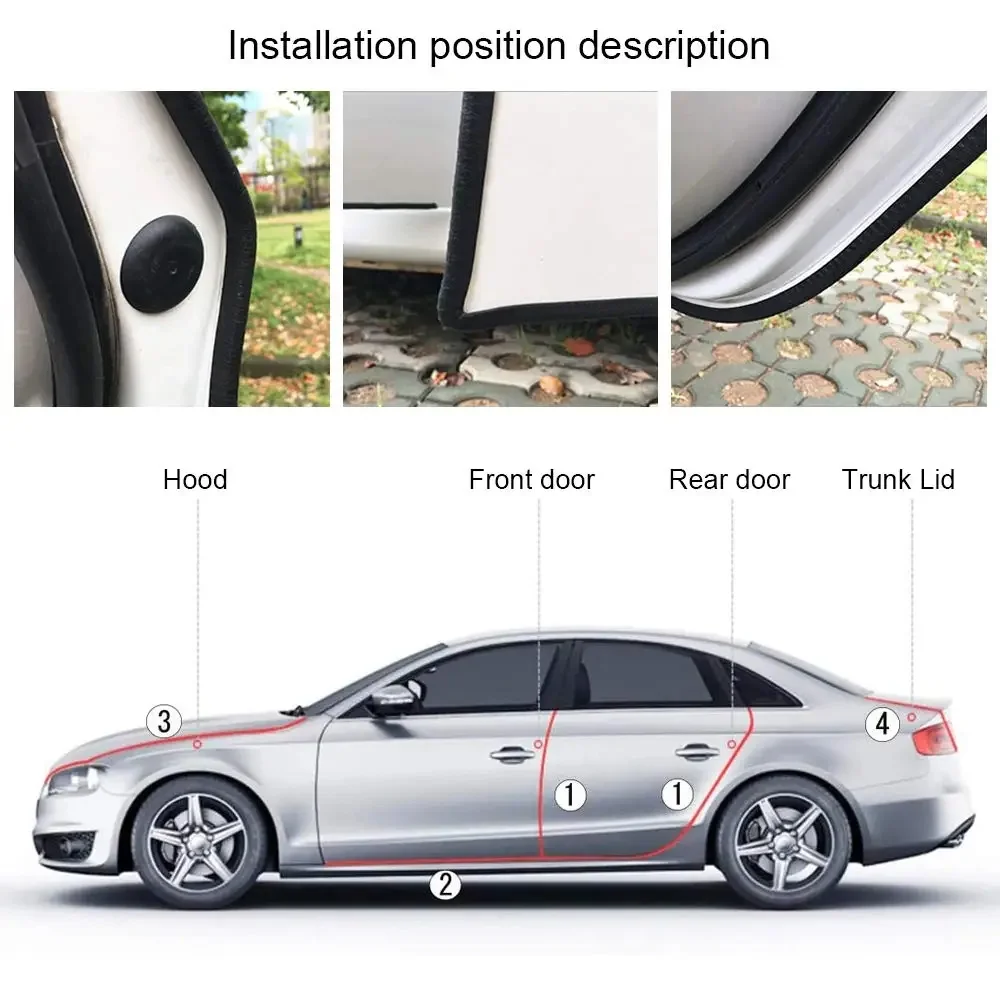 Automobilio durelių apsauginės juostelės nuo įbrėžimų (U formos) - Image 3