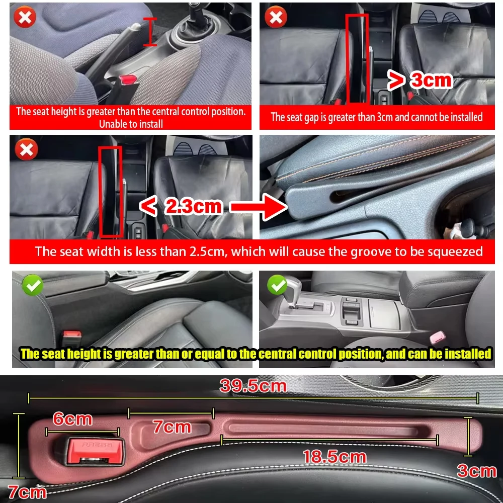 Universali automobilio sėdynės tarpo juostelė - Image 2