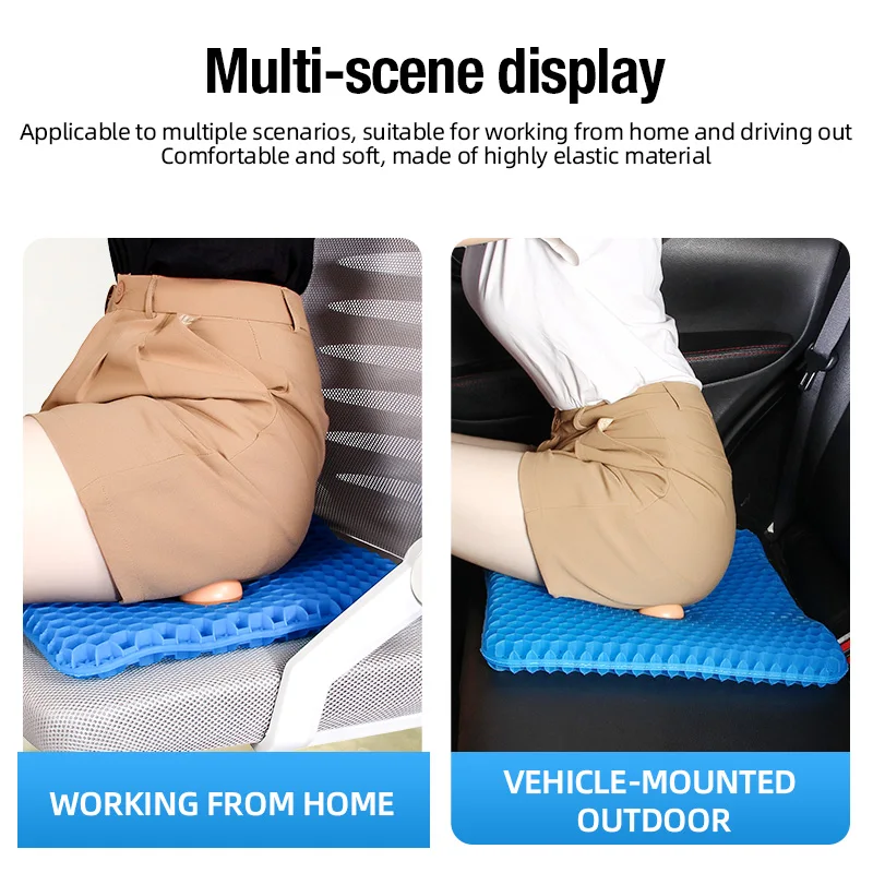 Minkštos silikoninės automobilio sėdynės pagalvėlės su užvalkalais - Image 2