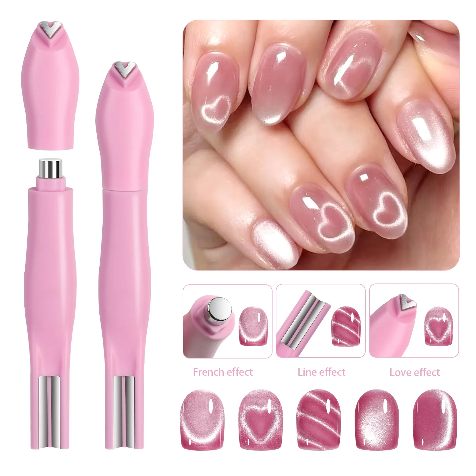 3-in-1 Magnetinis pieštukas „Cat Eye“ nagų dailei - Image 2