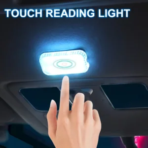Mini LED liečiamas automobilio apšvietimas su USB įkrovimu