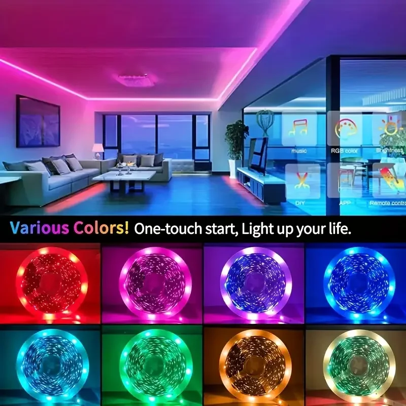 Išmanusis RGB LED apšvietimas su programėlės valdymu: 1-40 m juostos - Image 2