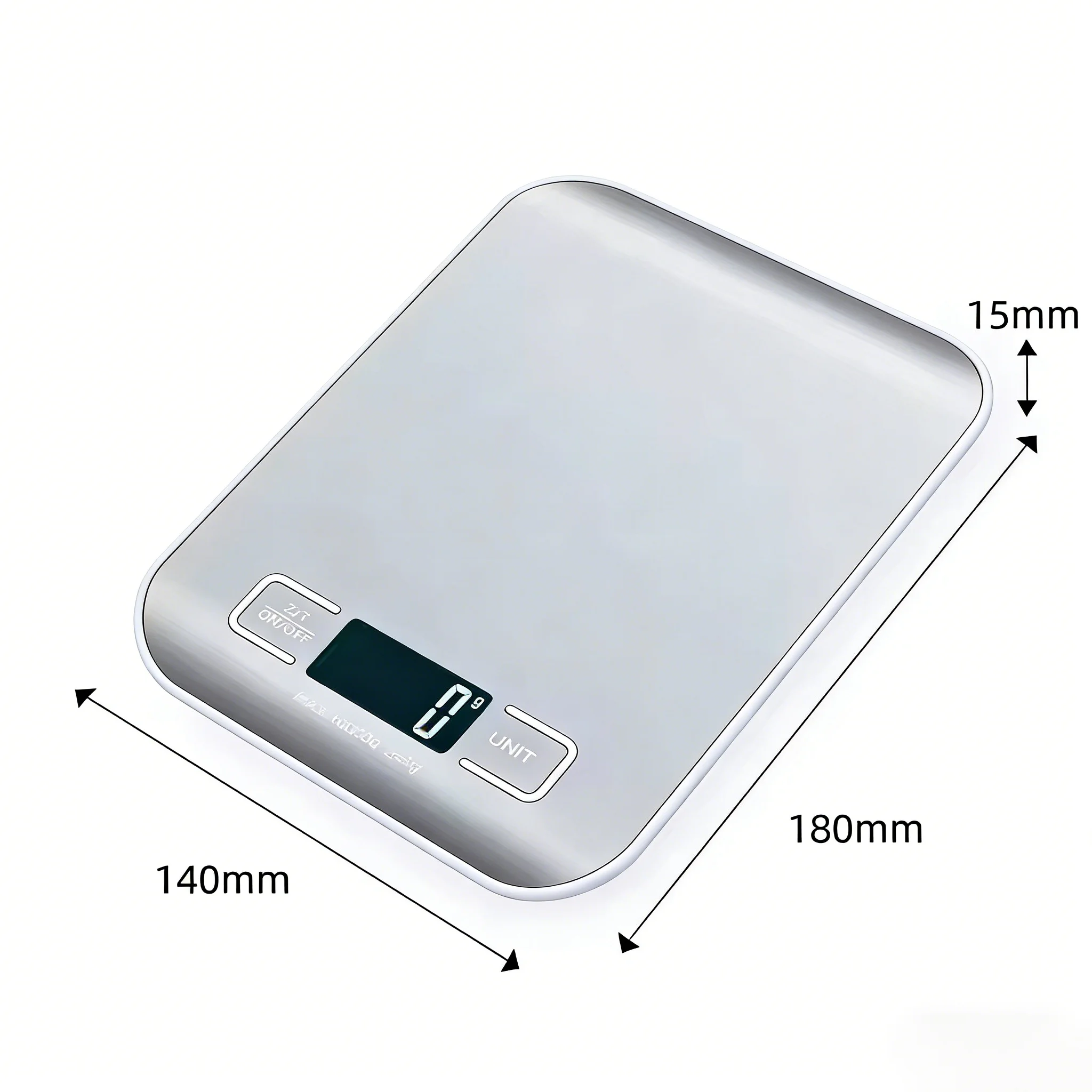 Skaitmeninės virtuvinės svarstyklės su LED ekranu (10kg/1g) - Image 6