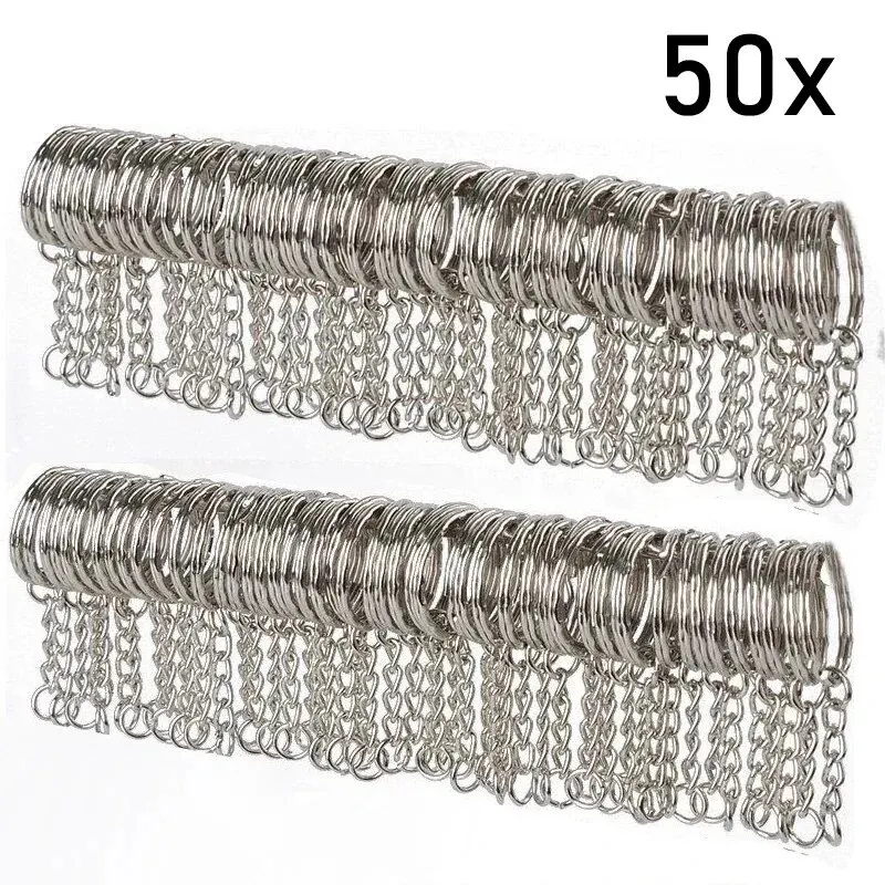 Apvalūs metaliniai žiedai – tvirti ir universalūs (25mm, 50 vnt.)