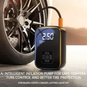 Belaidis automobilinis oro kompresorius padangų pūtimui