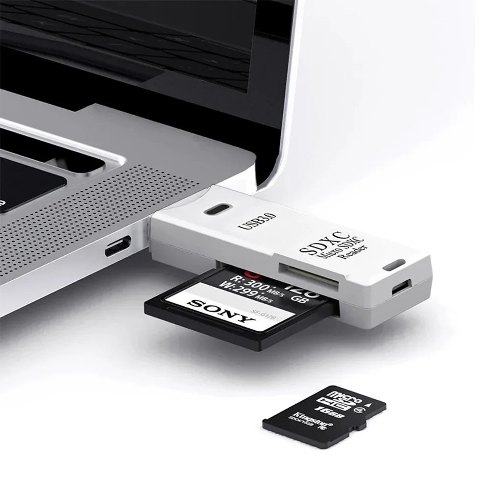 Didelio greičio 2-in-1 USB 3.0 SD TF kortelių skaitytuvas - Image 3
