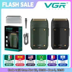 VGR V-353 profesionalus elektrinis skustuvas vyrams