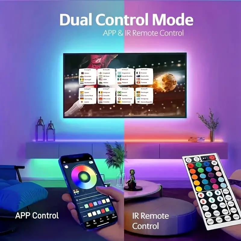 Išmanusis RGB LED apšvietimas su programėlės valdymu: 1-40 m juostos - Image 4