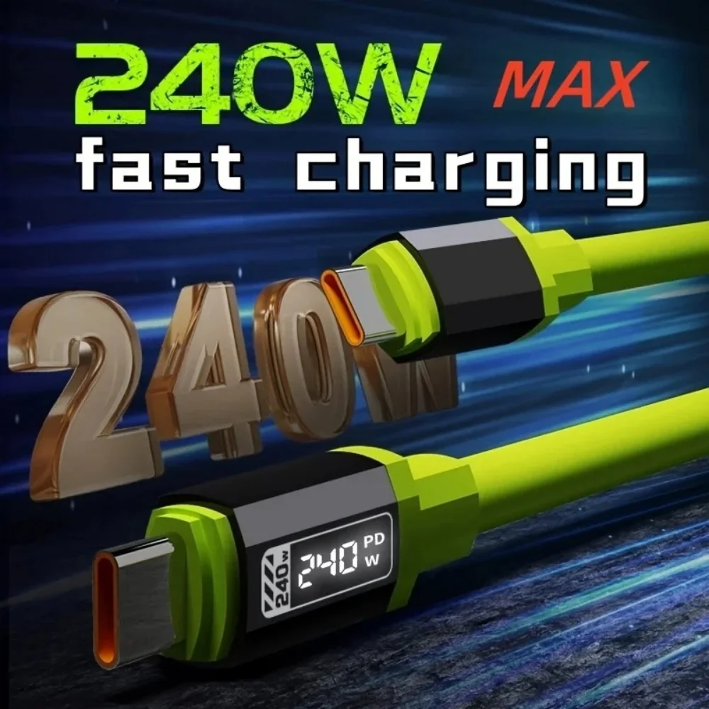 Greito įkrovimo USB-C laidas (240W) – iPhone, Xiaomi, Samsung, Huawei - Image 2