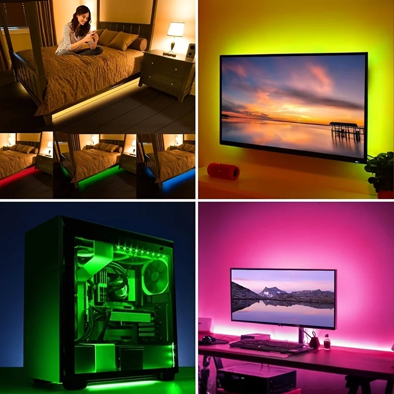 5M ilgio LED juosta su USB, RGB apšvietimas - Image 4