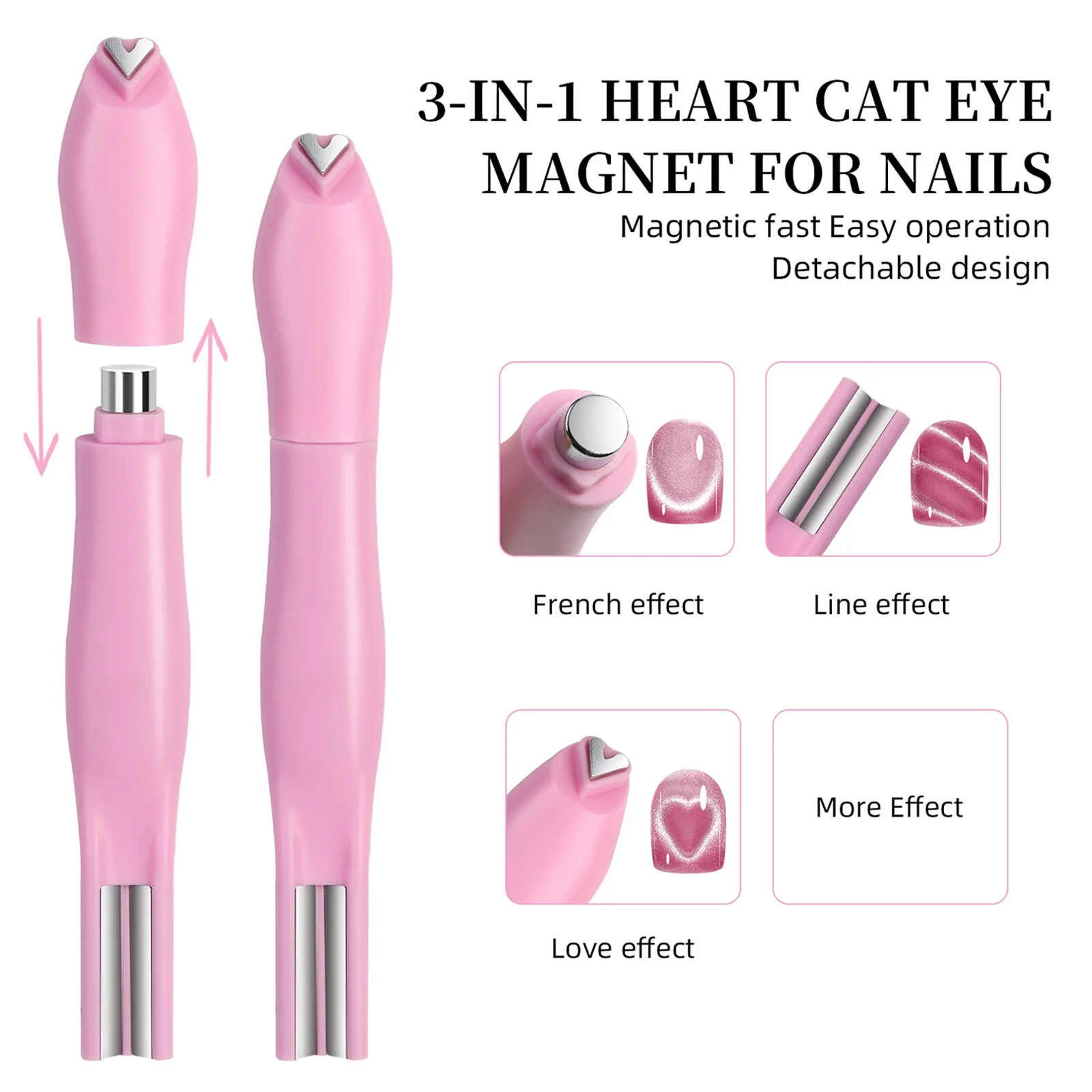 3-in-1 Magnetinis pieštukas „Cat Eye“ nagų dailei - Image 4