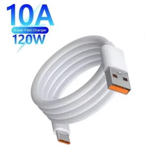 120W ypač greito įkrovimo USB-C laidas (10A) Xiaomi, Samsung, Huawei