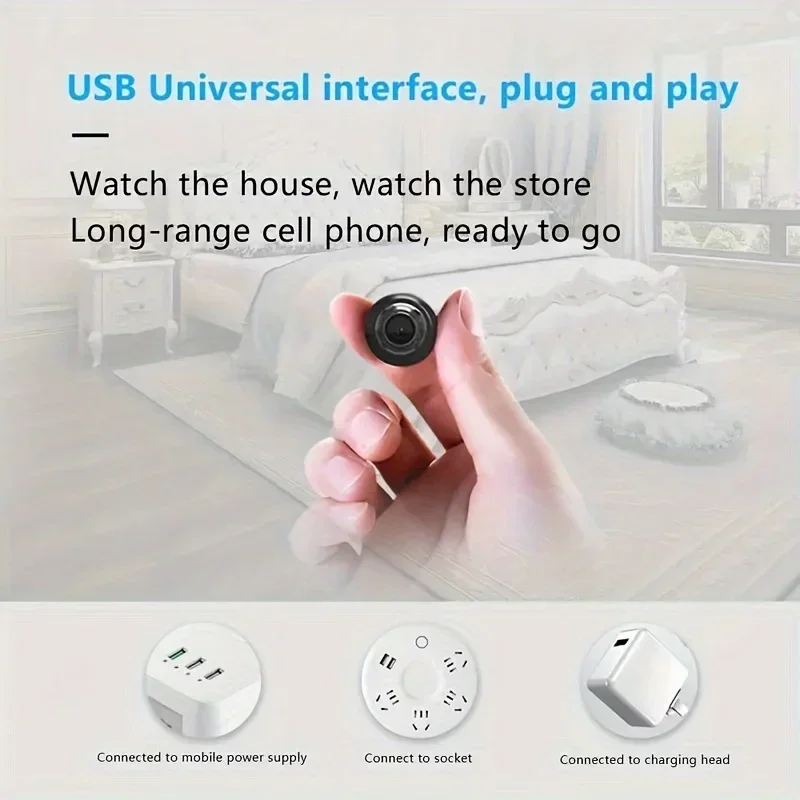 Mini WiFi kamera X5 su naktiniu matymu ir nuotoliniu stebėjimu - Image 4