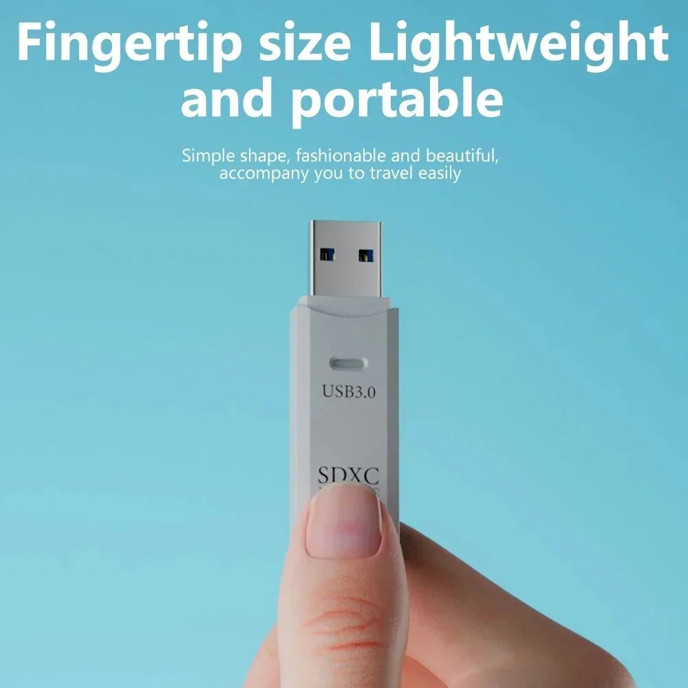 Didelio greičio 2-in-1 USB 3.0 SD TF kortelių skaitytuvas - Image 2