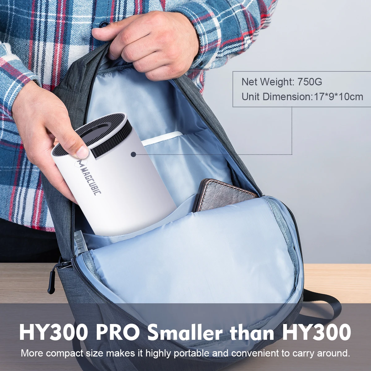 Magcubic HY300 PRO Išmanusis Projektorius Android 14 8K Dual Wifi6 - Image 4