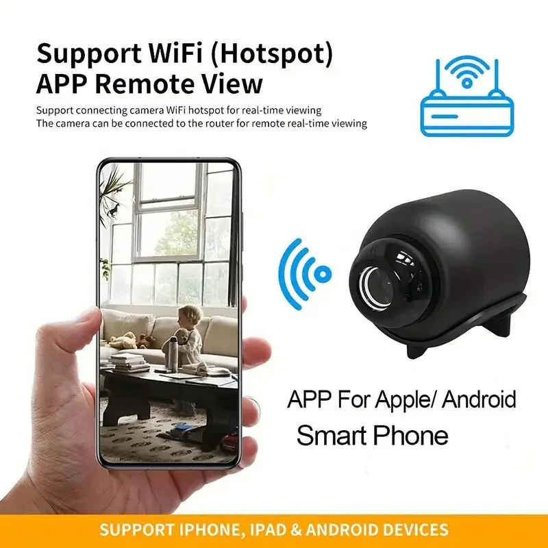 X5 HD mini kamera su WiFi – stebėkite kas svarbu bet kur - Image 3