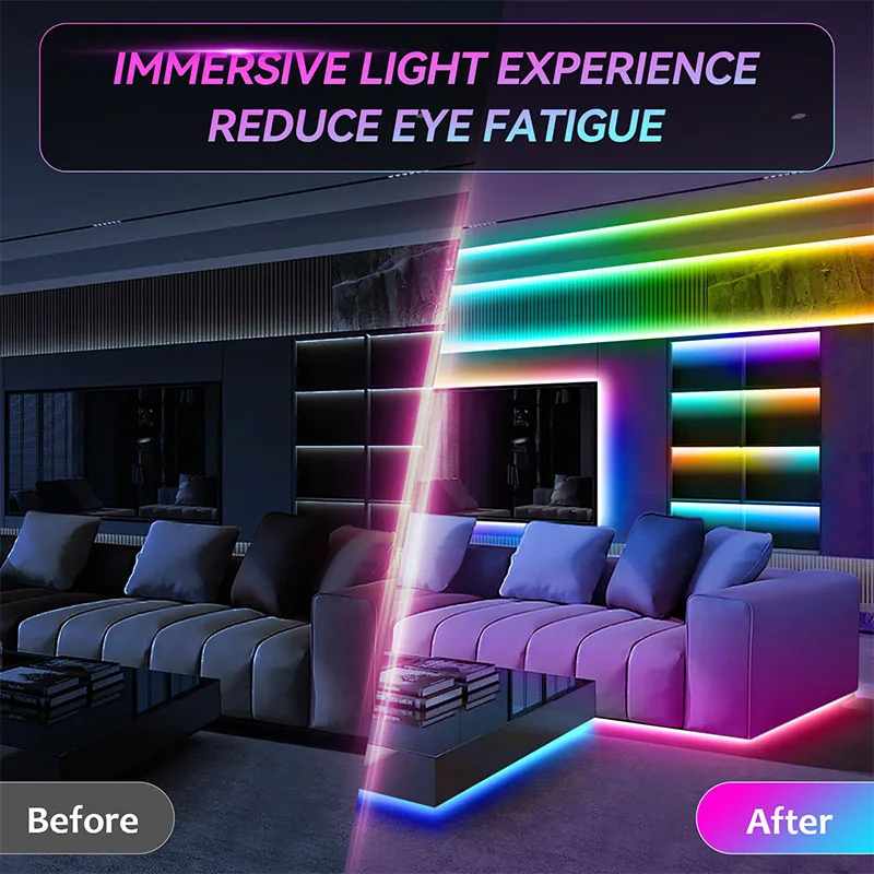 USB RGB LED juosta televizoriaus apšvietimui - Image 4