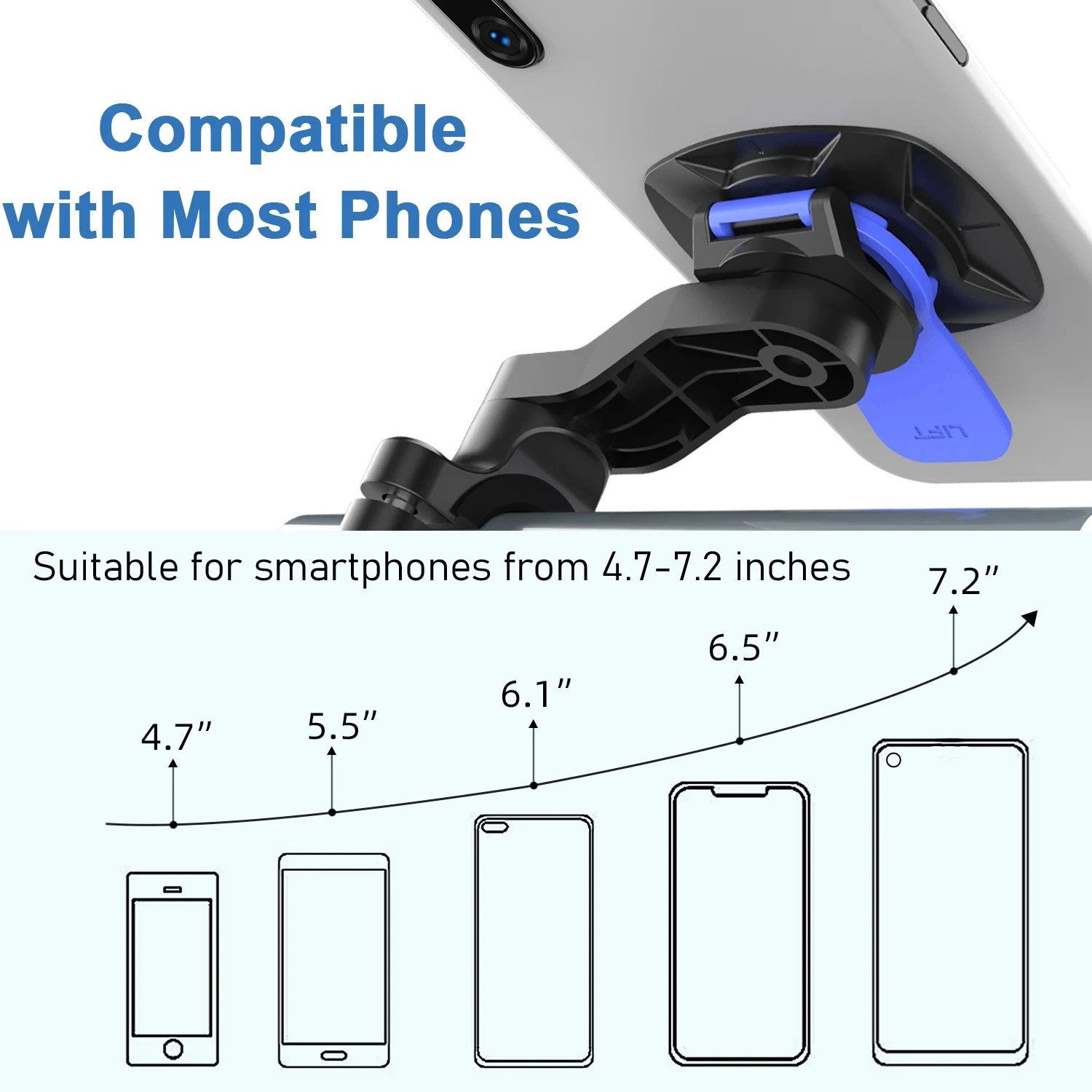 Universalus telefono laikiklis motociklui, dviračiui, paspirtukui - Image 4