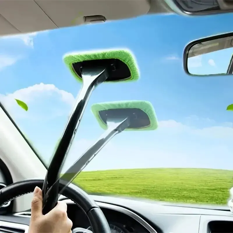 Automobilio langų valymo šepetys su ilga rankena - Image 2