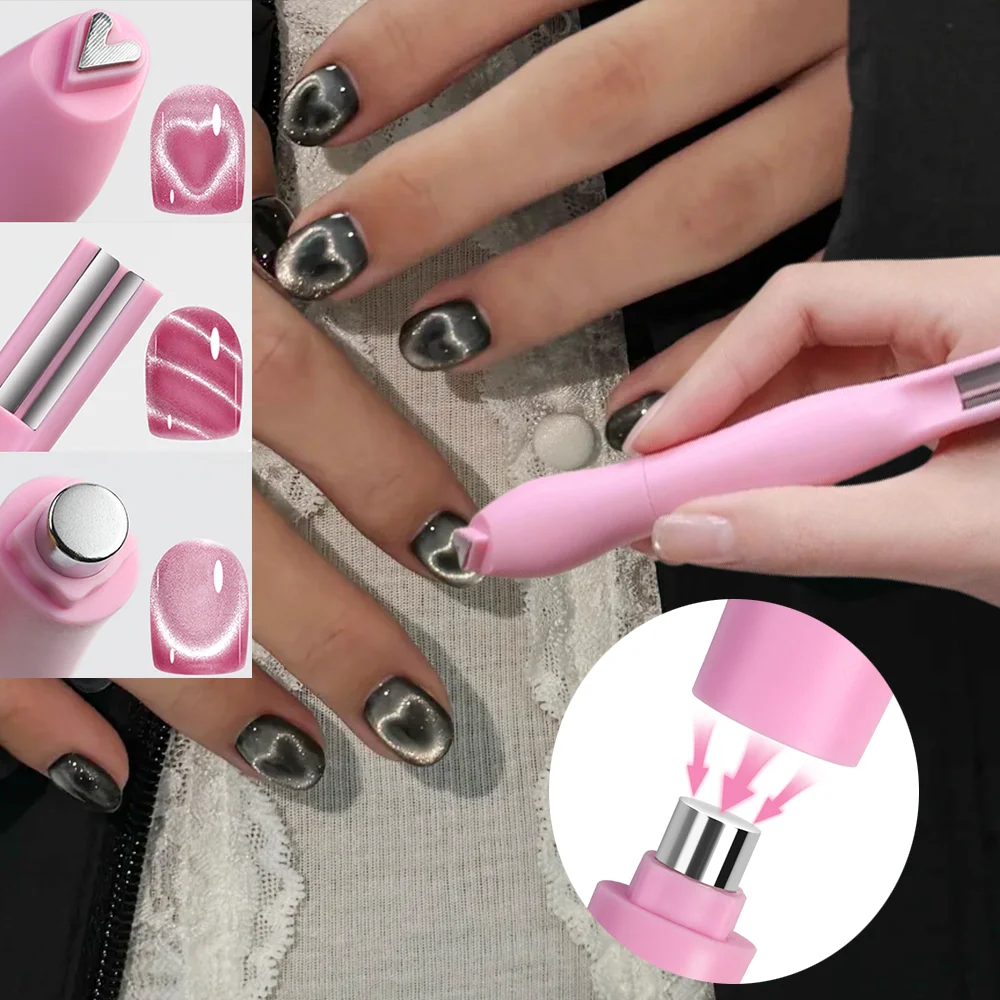 3-in-1 Magnetinis pieštukas „Cat Eye“ nagų dailei