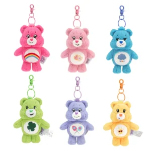 Pliušinis „Care Bears“ meškiukas-pakabukas su garsu
