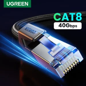 UGREEN CAT 8 Ethernet kabelis 40Gbps 2000MHz, pintas, ekranuotas, RJ45