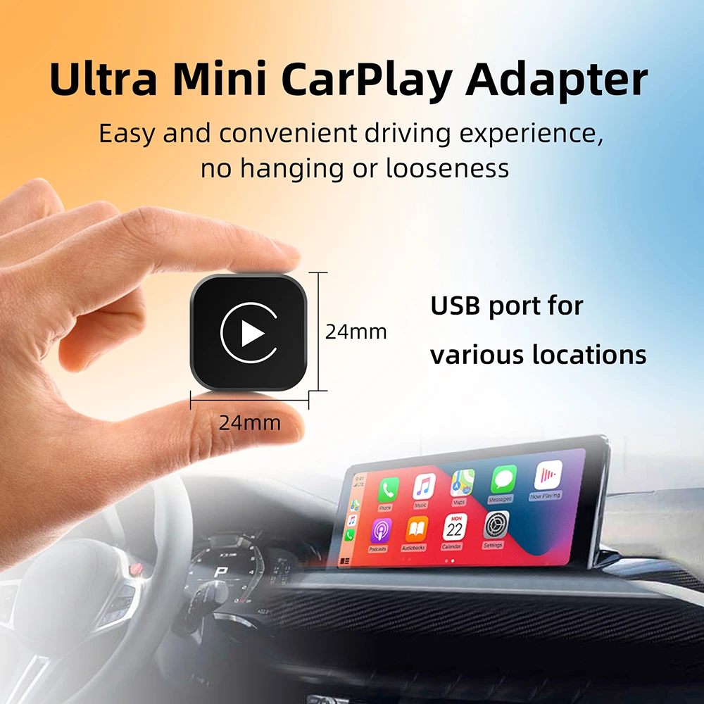 2in1 Belaidis CarPlay ir Android Auto Adapteris - Image 3