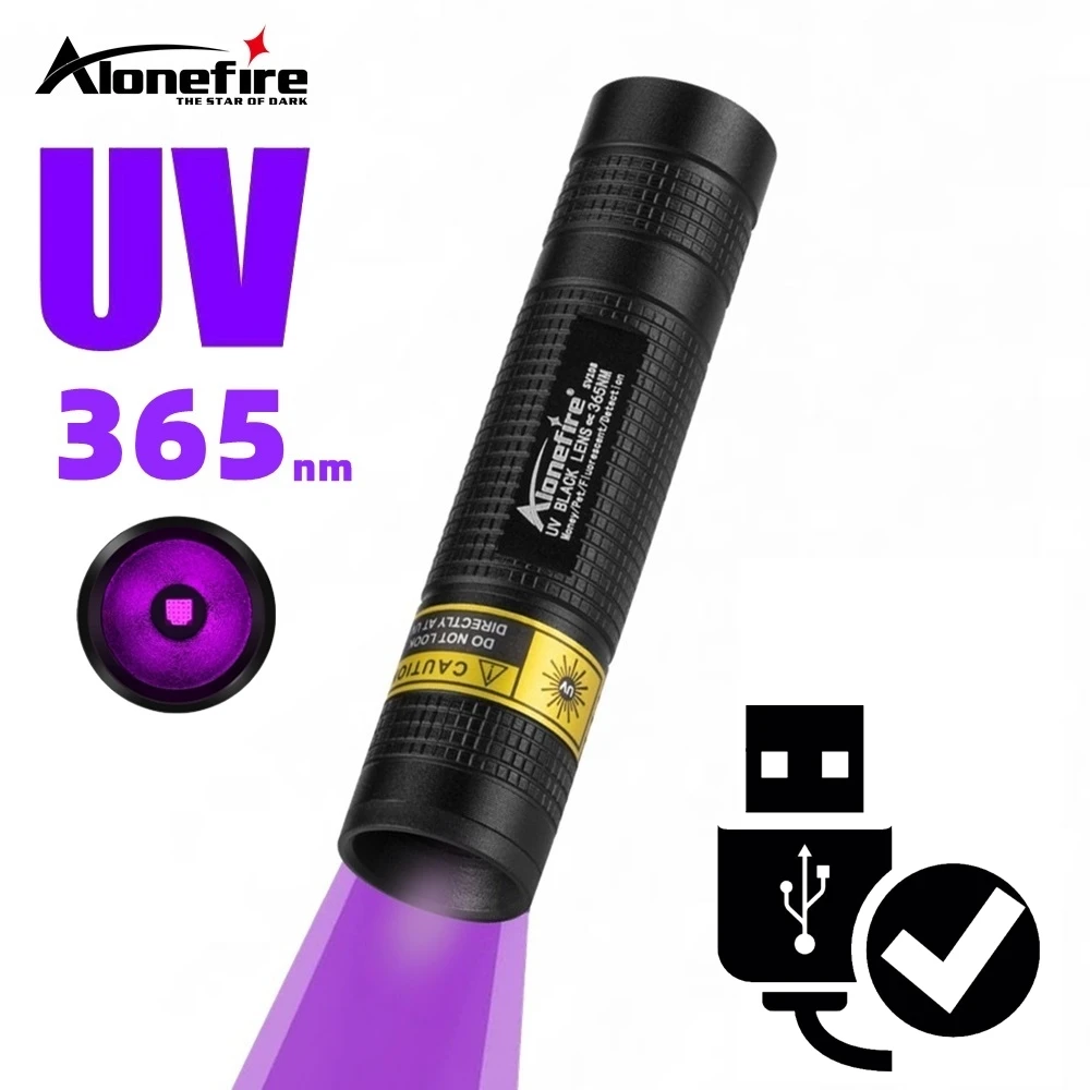 Mini UV LED žibintuvėlis su įkrovimu