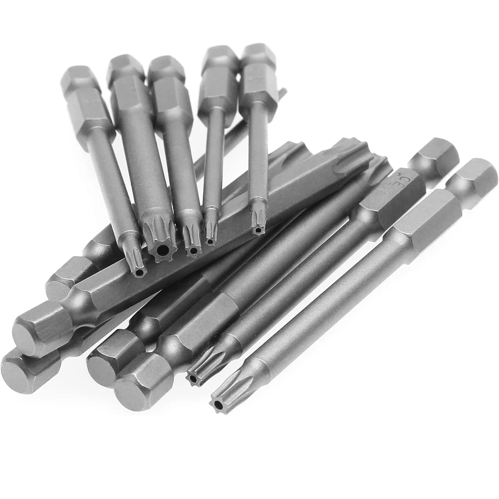 11 dalių Torx S2 apsauginių atsuktuvų antgalių rinkinys T6-T40 - Image 4