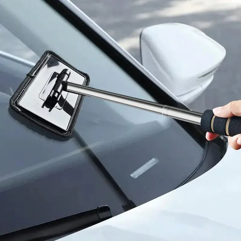 Teleskopinis automobilio stiklo valytuvas su mikropluošto šluoste - Image 2