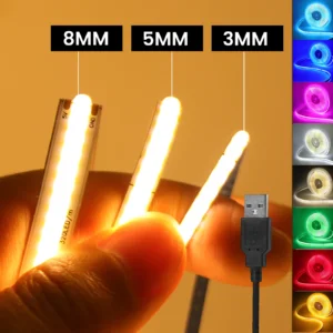USB COB LED Juosta – Lankstus Apšvietimas Jūsų Erdvei