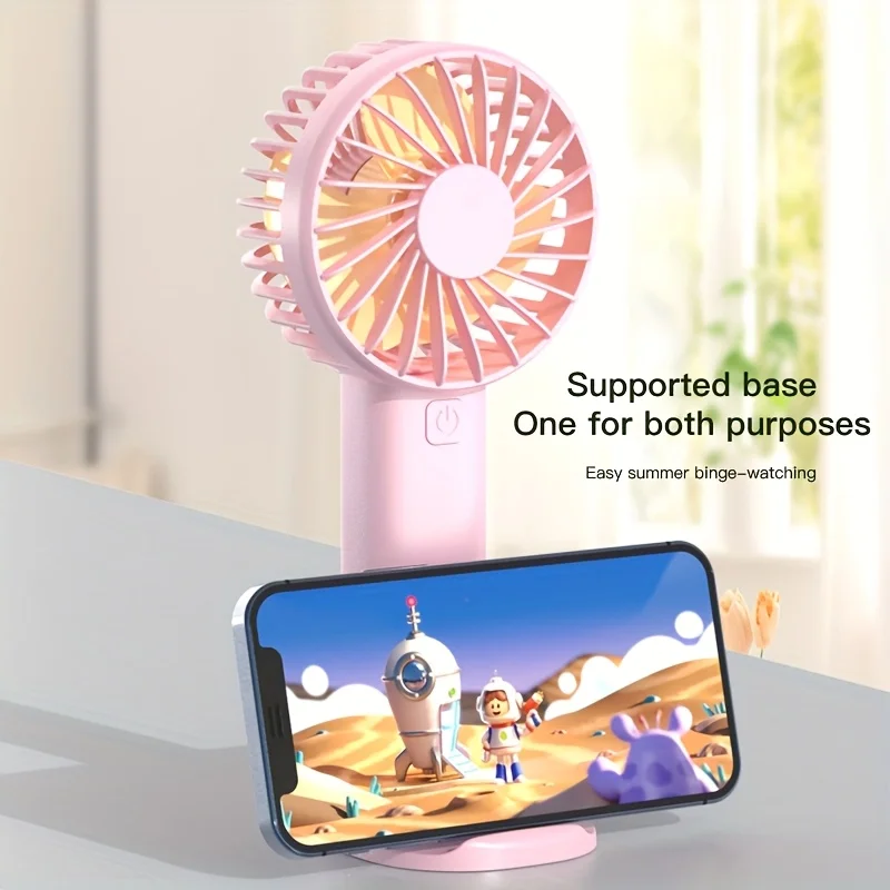 Mini USB ventiliatorius su telefono laikikliu: stiprus vėjas kišenėje - Image 3
