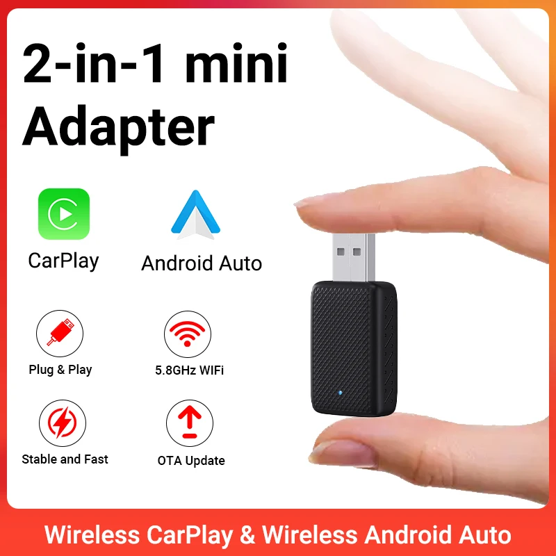 Belaidis CarPlay/Android Auto adapteris: prijunkite ir mėgaukitės!