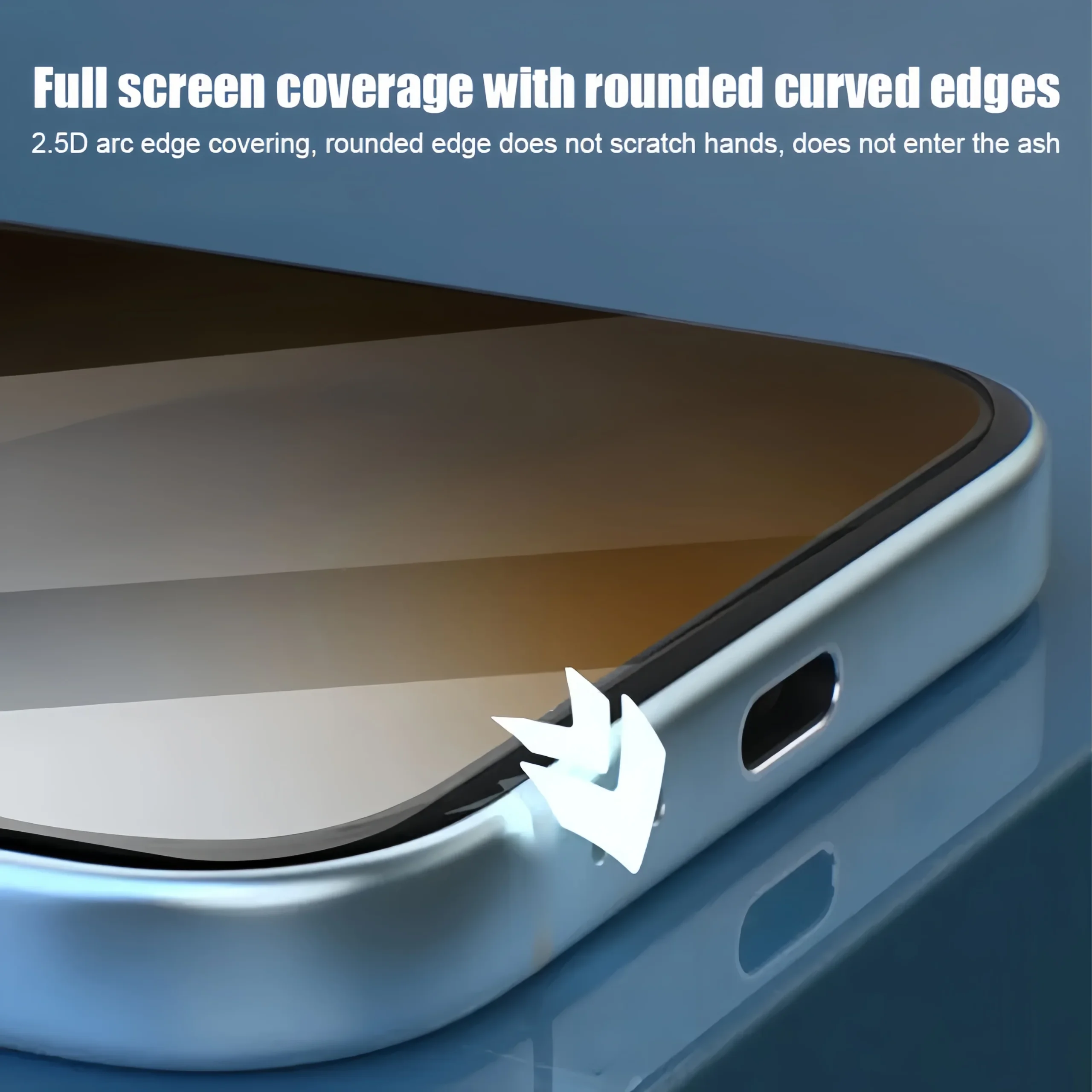 5 vnt. „iPhone“ HD apsauginiai stiklai - Image 4